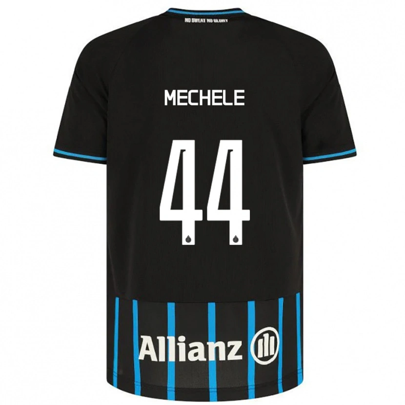 Danxen Kobiety Brandon Mechele #44 Czarno-Niebieski Domowa Koszulka 2025/26 Koszulki Klubowe