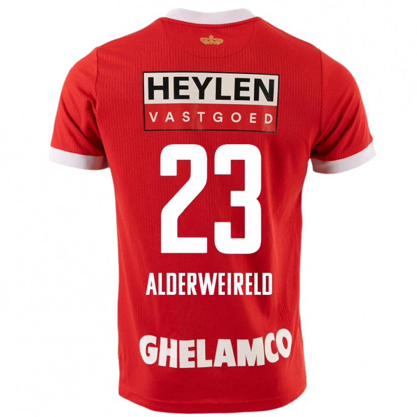 Danxen Kobiety Toby Alderweireld #23 Czerwono-Biały Domowa Koszulka 2025/26 Koszulki Klubowe