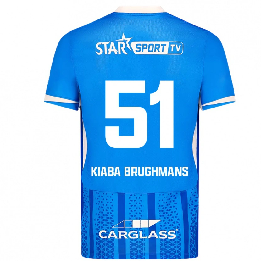 Danxen Kobiety Lucca Brughmans #51 Niebiesko-Biały Domowa Koszulka 2025/26 Koszulki Klubowe