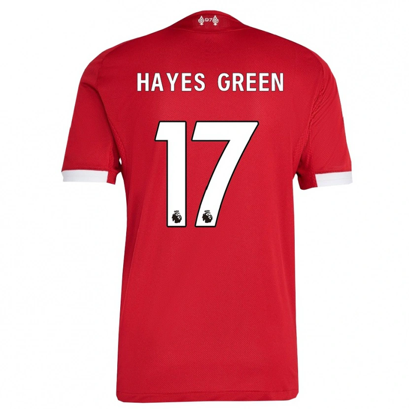 Danxen Kobiety Charlie Hayes-Green #17 Czerwono-Biały Domowa Koszulka 2025/26 Koszulki Klubowe