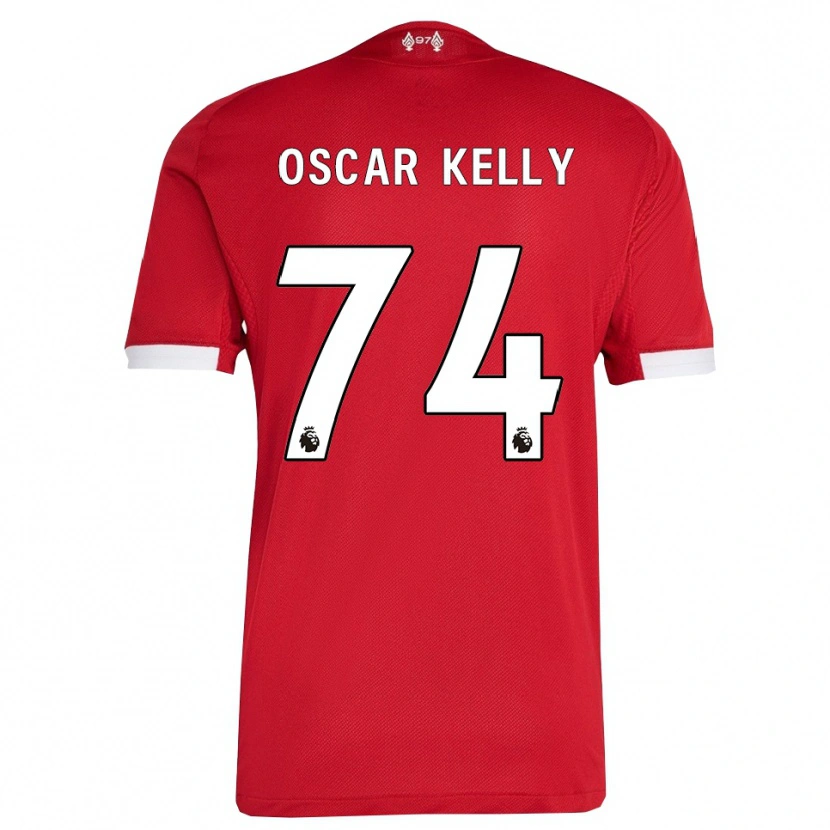 Danxen Kobiety Oscar Kelly #74 Czerwono-Biały Domowa Koszulka 2025/26 Koszulki Klubowe