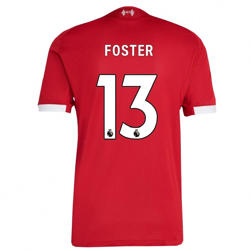 Danxen Kobiety Rylee Foster #13 Czerwono-Biały Domowa Koszulka 2025/26 Koszulki Klubowe