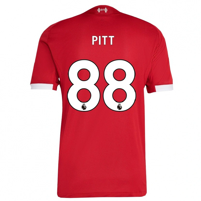 Danxen Kobiety Lucas Pitt #88 Czerwono-Biały Domowa Koszulka 2025/26 Koszulki Klubowe