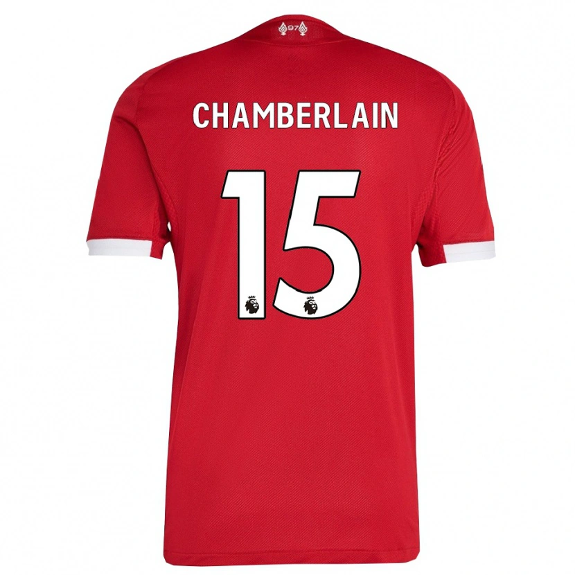 Danxen Kobiety Alex Oxlade Chamberlain #15 Czerwono-Biały Domowa Koszulka 2025/26 Koszulki Klubowe