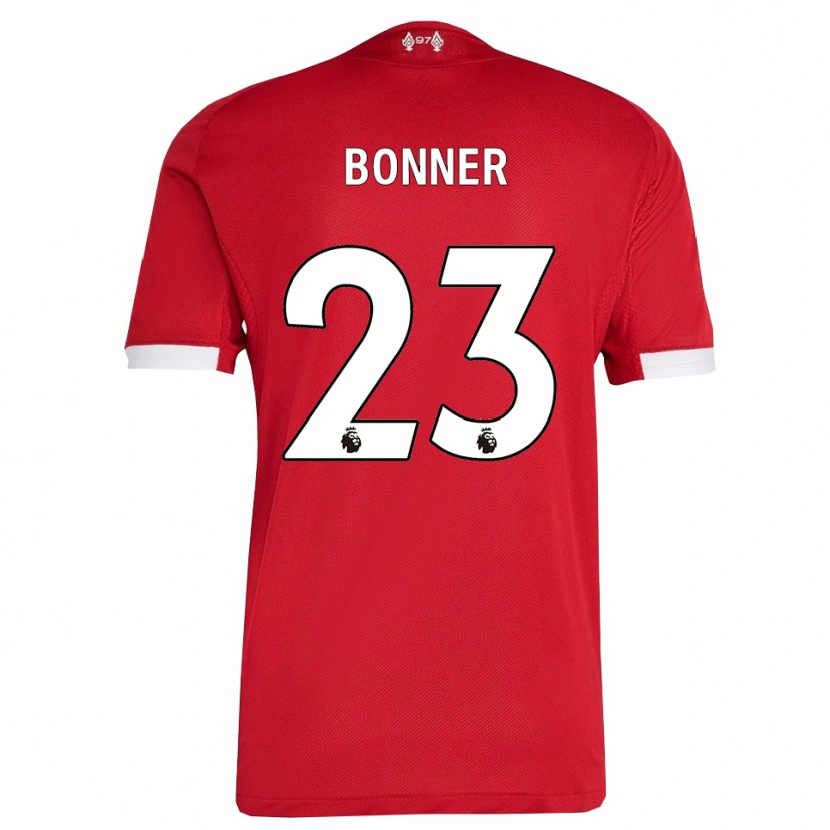 Danxen Kobiety Gemma Bonner #23 Czerwono-Biały Domowa Koszulka 2025/26 Koszulki Klubowe
