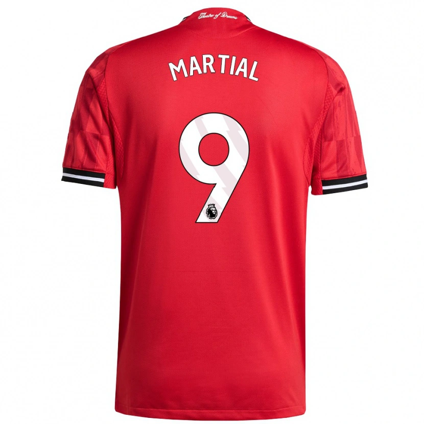 Danxen Kobiety Anthony Martial #9 Czerwono-Czarno-Biały Domowa Koszulka 2025/26 Koszulki Klubowe