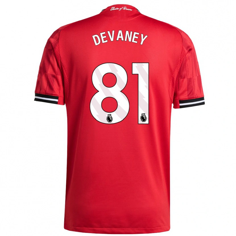 Danxen Kobiety Jacob Devaney #81 Czerwono-Czarno-Biały Domowa Koszulka 2025/26 Koszulki Klubowe