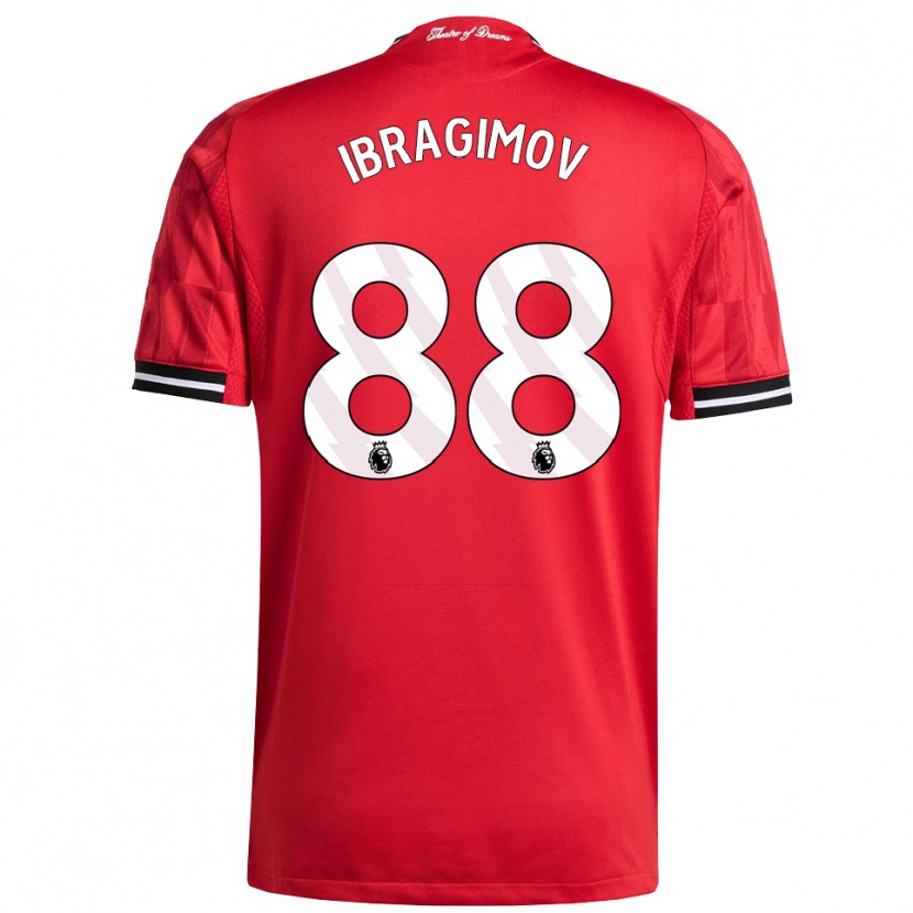 Danxen Kobiety Amir Ibragimov #88 Czerwono-Czarno-Biały Domowa Koszulka 2025/26 Koszulki Klubowe