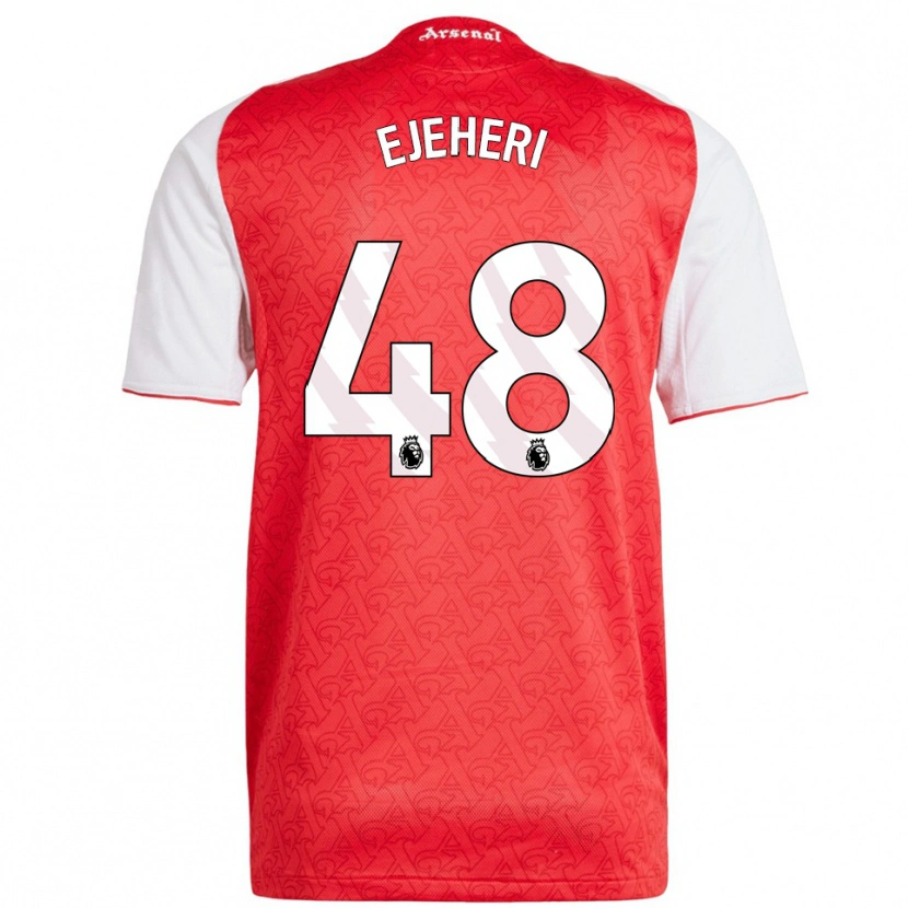 Danxen Kobiety Ovie Ejeheri #48 Czerwono-Biały Domowa Koszulka 2025/26 Koszulki Klubowe