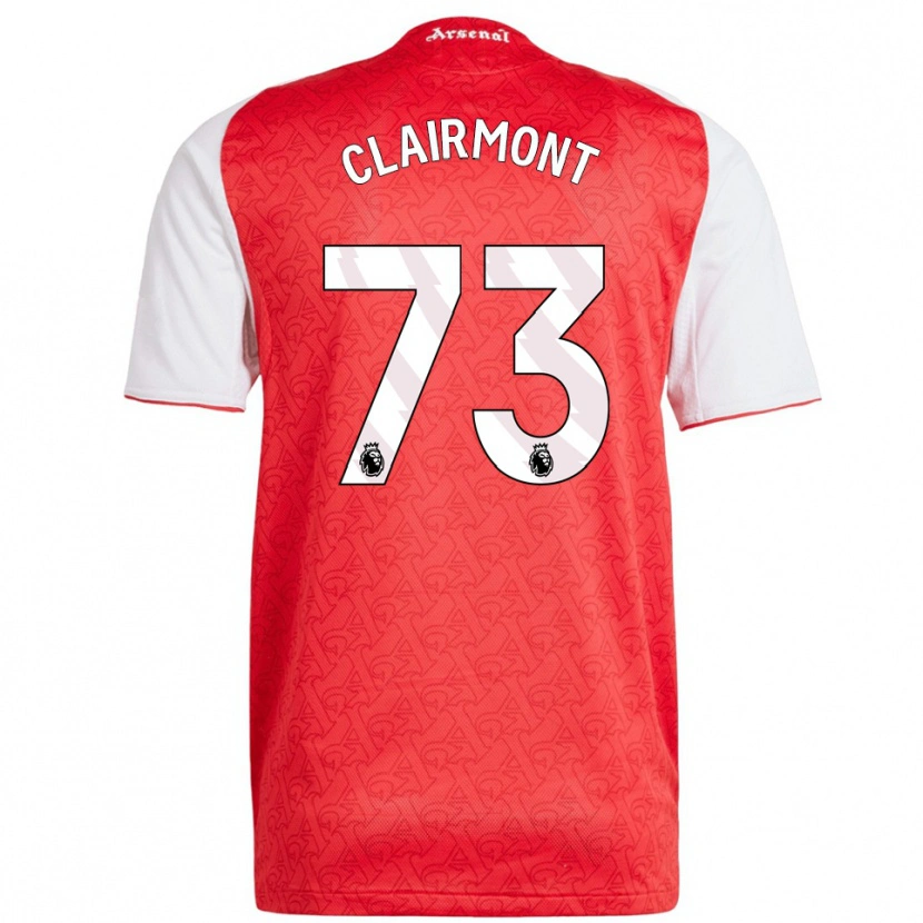 Danxen Kobiety Reece Clairmont #73 Czerwono-Biały Domowa Koszulka 2025/26 Koszulki Klubowe