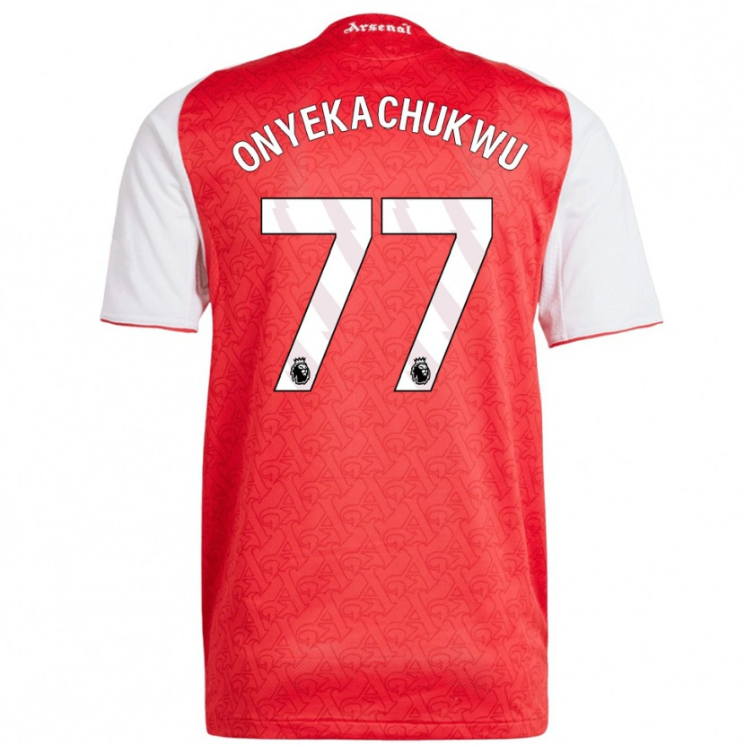 Danxen Kobiety Samuel Onyekachukwu #77 Czerwono-Biały Domowa Koszulka 2025/26 Koszulki Klubowe