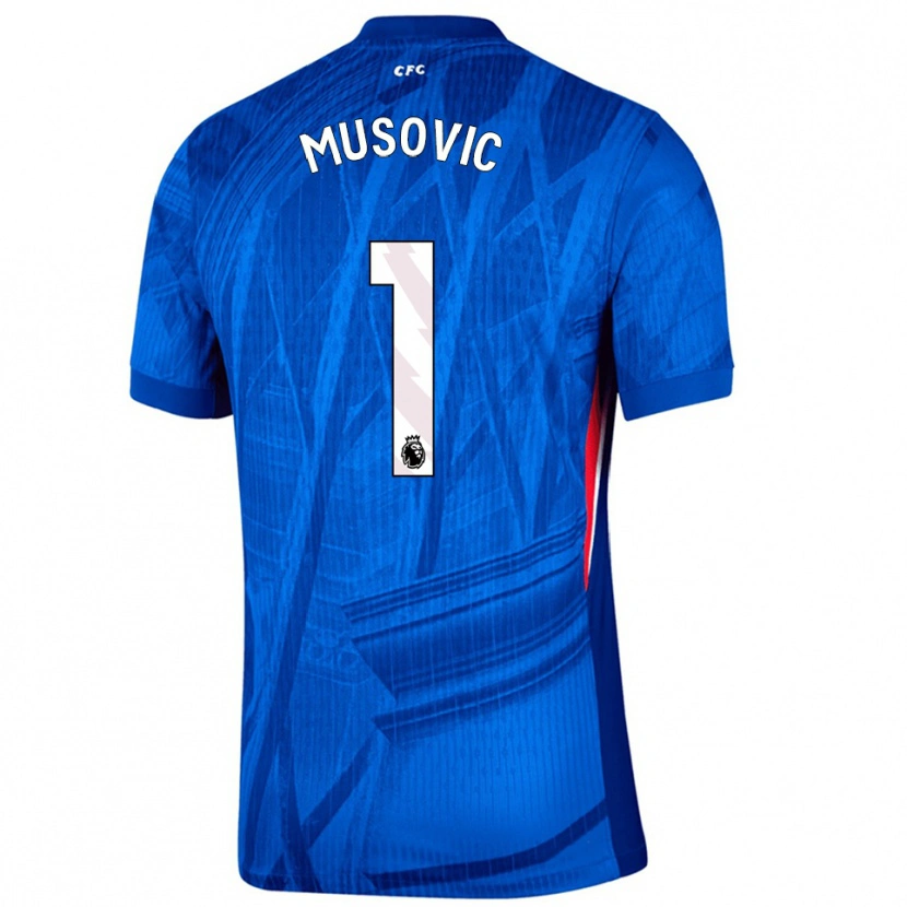 Danxen Kobiety Zecira Musovic #1 Niebiesko-Biały Domowa Koszulka 2025/26 Koszulki Klubowe