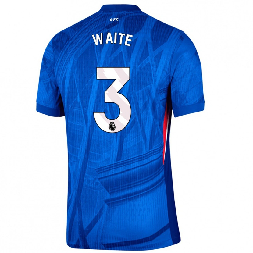 Danxen Kobiety Dante Waite #3 Niebiesko-Biały Domowa Koszulka 2025/26 Koszulki Klubowe