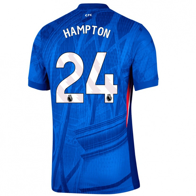 Danxen Kobiety Hannah Hampton #24 Niebiesko-Biały Domowa Koszulka 2025/26 Koszulki Klubowe