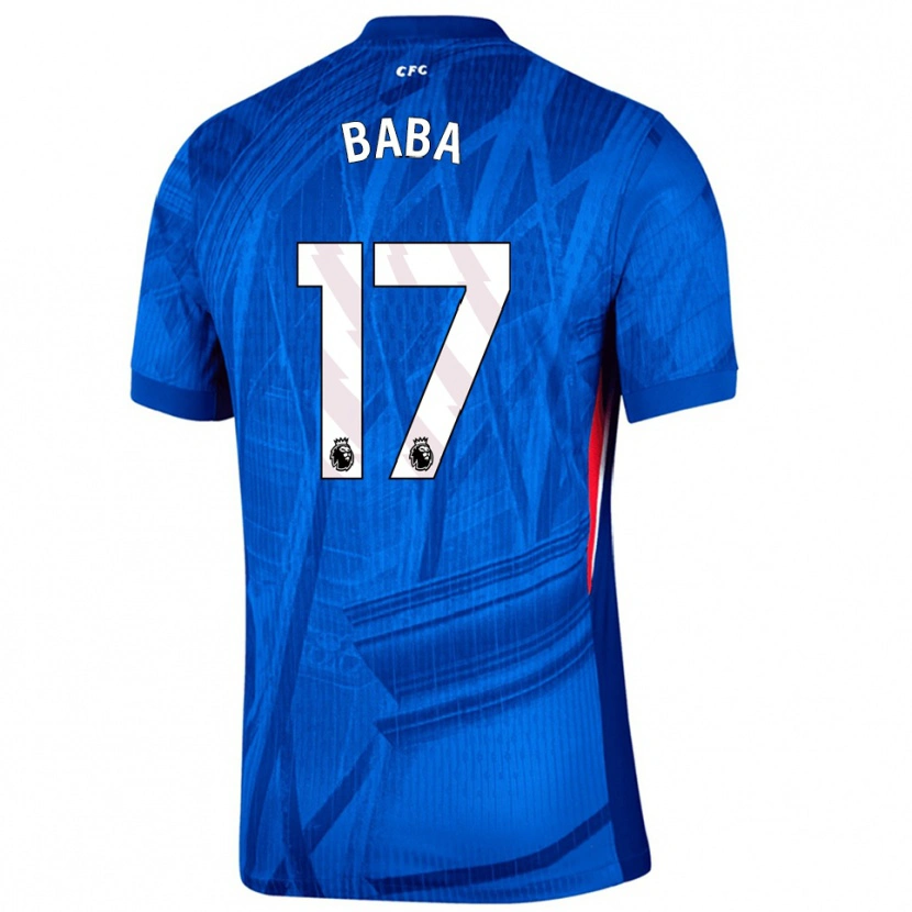 Danxen Kobiety Abdul-Rahman Baba #17 Niebiesko-Biały Domowa Koszulka 2025/26 Koszulki Klubowe