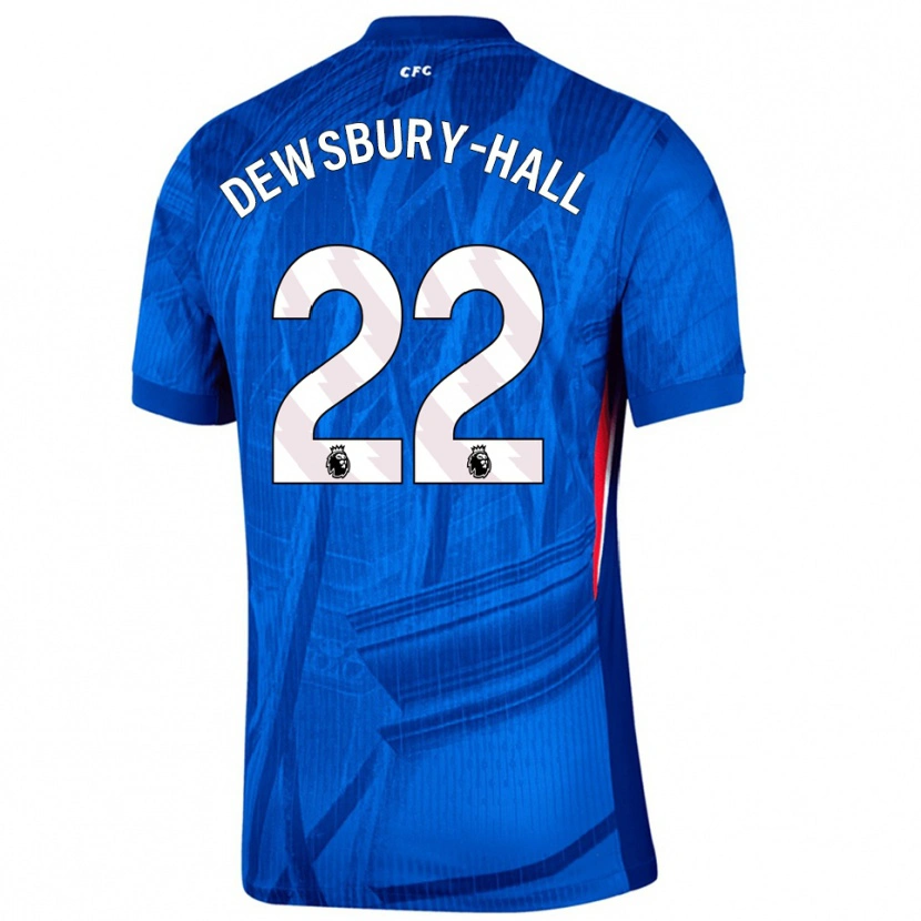 Danxen Kobiety Kiernan Dewsbury-Hall #22 Niebiesko-Biały Domowa Koszulka 2025/26 Koszulki Klubowe