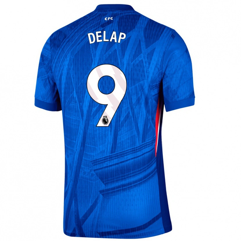 Danxen Kobiety Liam Delap #9 Niebiesko-Biały Domowa Koszulka 2025/26 Koszulki Klubowe