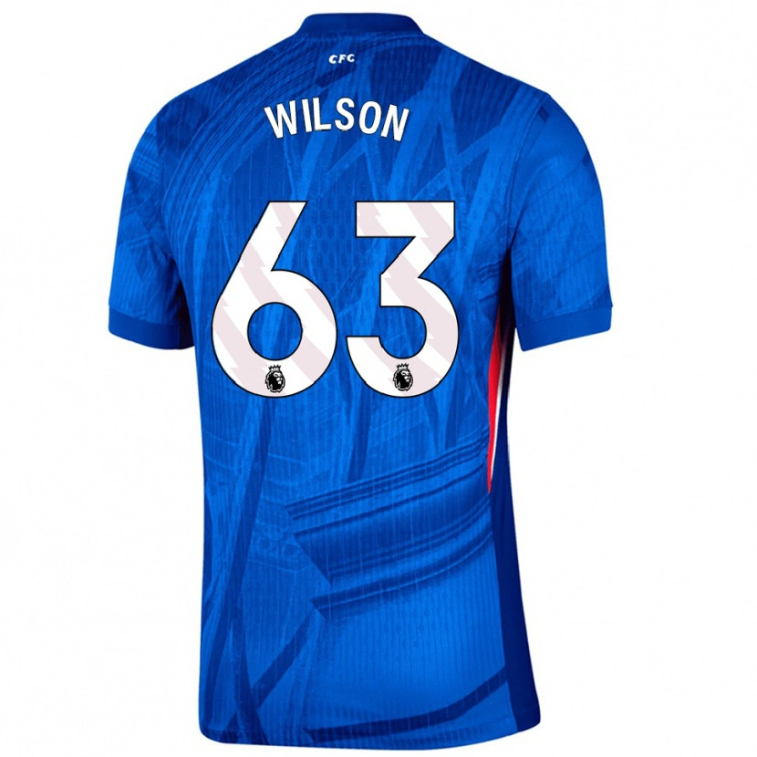 Danxen Kobiety Kaiden Wilson #63 Niebiesko-Biały Domowa Koszulka 2025/26 Koszulki Klubowe