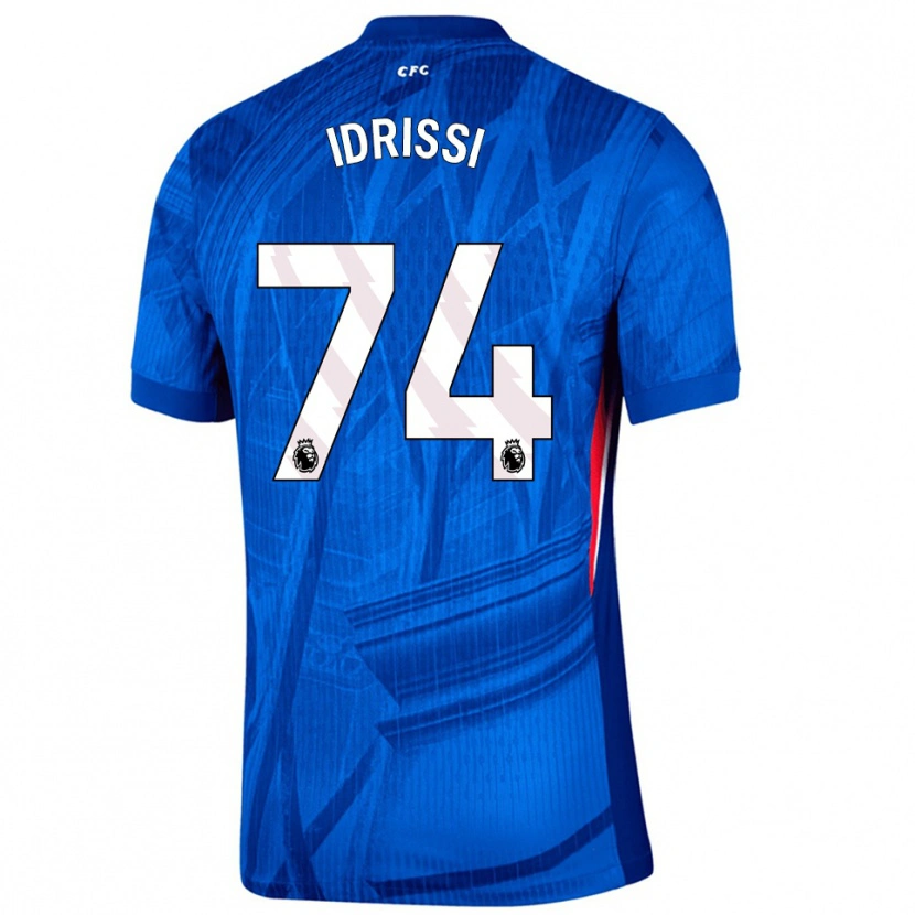 Danxen Kobiety Yahya Idrissi #74 Niebiesko-Biały Domowa Koszulka 2025/26 Koszulki Klubowe