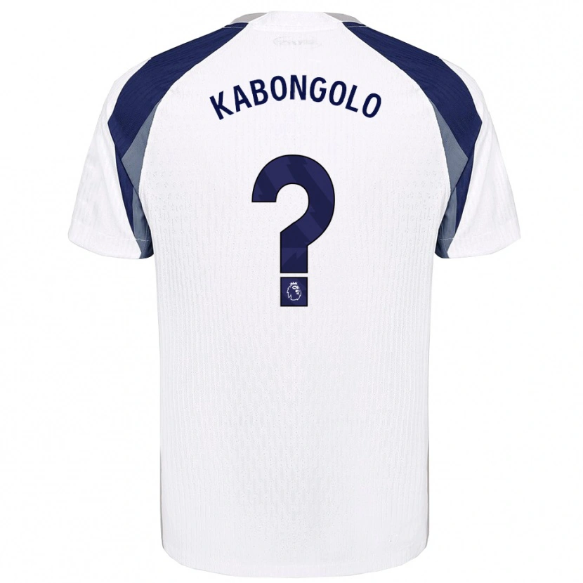 Danxen Kobiety Melvyn Kabongolo #0 Biało-Granatowy Domowa Koszulka 2025/26 Koszulki Klubowe