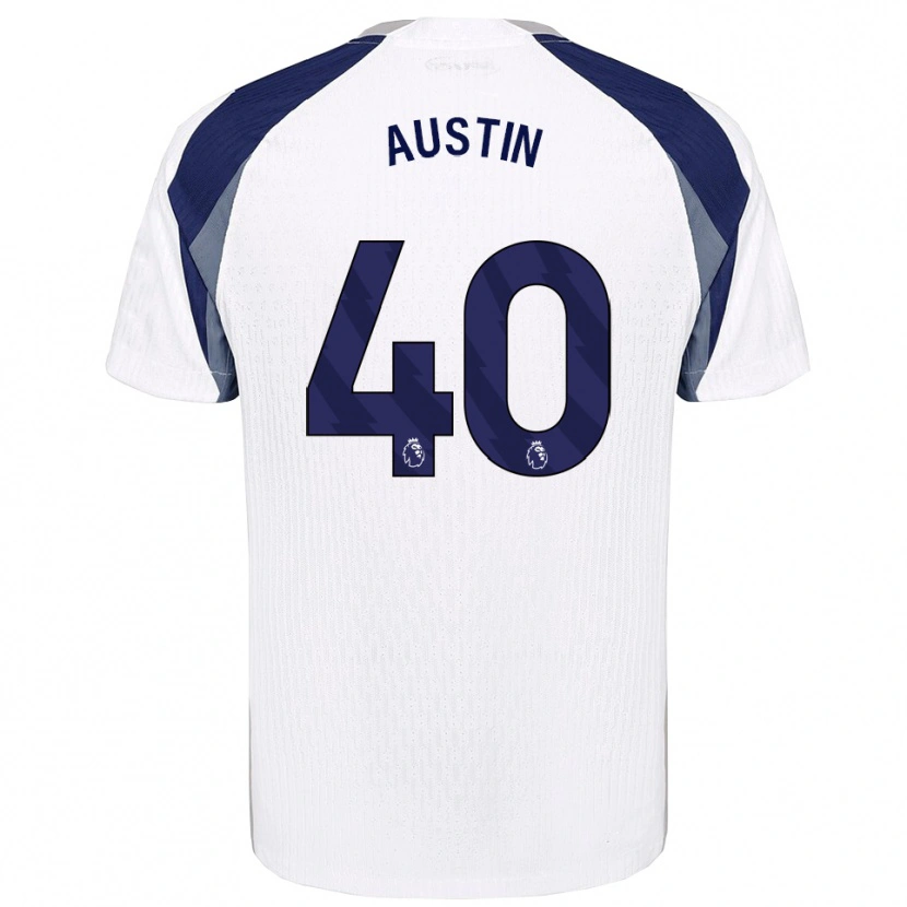 Danxen Kobiety Brandon Austin #40 Biało-Granatowy Domowa Koszulka 2025/26 Koszulki Klubowe