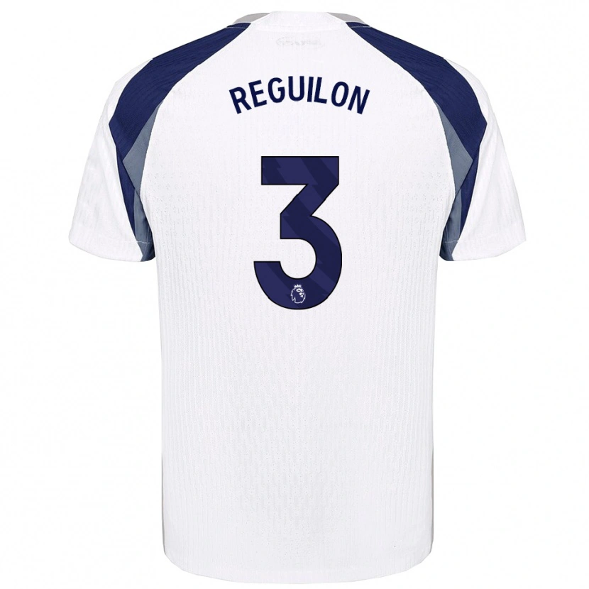 Danxen Kobiety Sergio Reguilon #3 Biało-Granatowy Domowa Koszulka 2025/26 Koszulki Klubowe