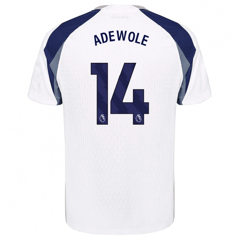 Danxen Kobiety Miracle Adewole #14 Biało-Granatowy Domowa Koszulka 2025/26 Koszulki Klubowe
