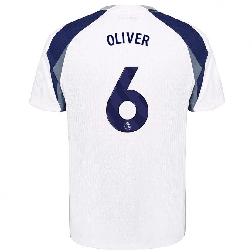 Danxen Kobiety Dexter Oliver #6 Biało-Granatowy Domowa Koszulka 2025/26 Koszulki Klubowe