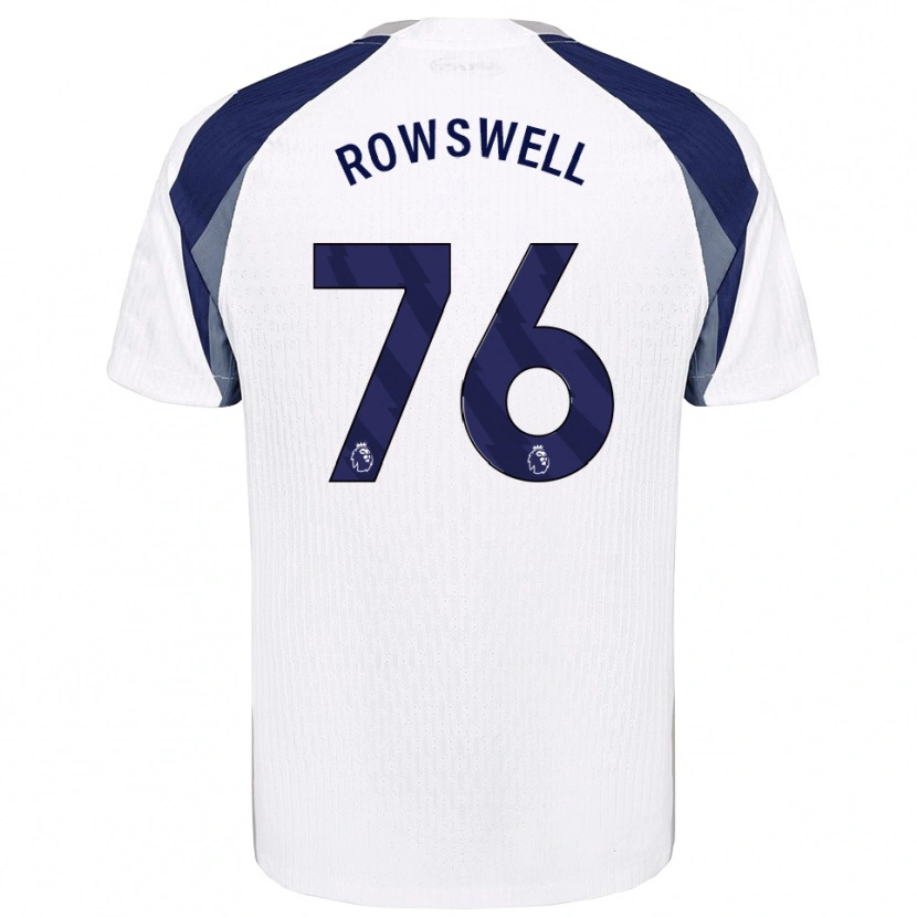 Danxen Kobiety James Rowswell #76 Biało-Granatowy Domowa Koszulka 2025/26 Koszulki Klubowe