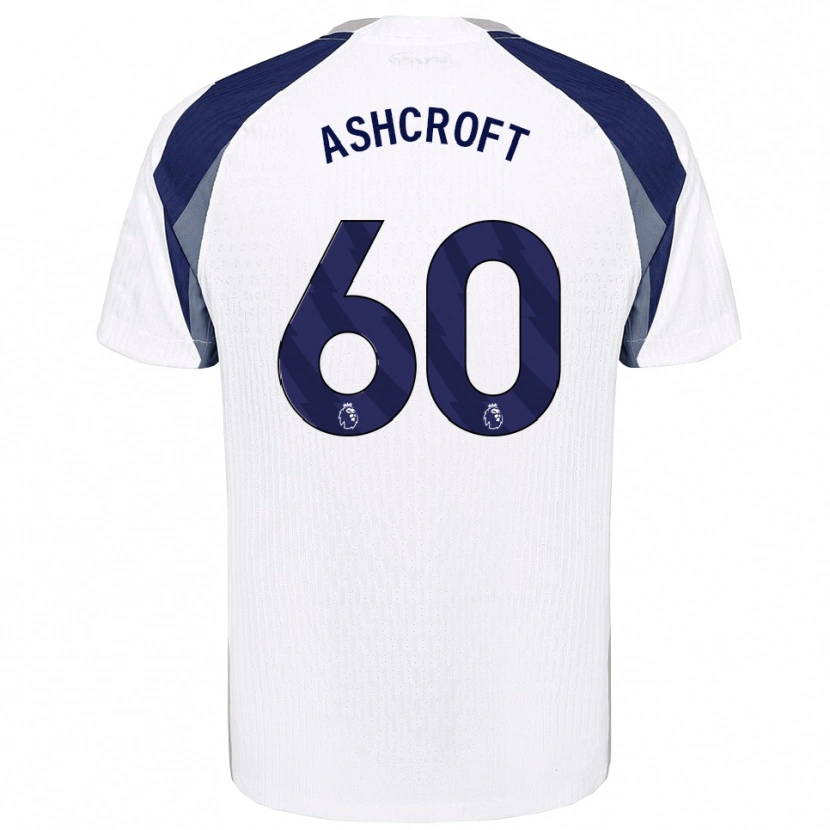 Danxen Kobiety Tyrell Ashcroft #60 Biało-Granatowy Domowa Koszulka 2025/26 Koszulki Klubowe