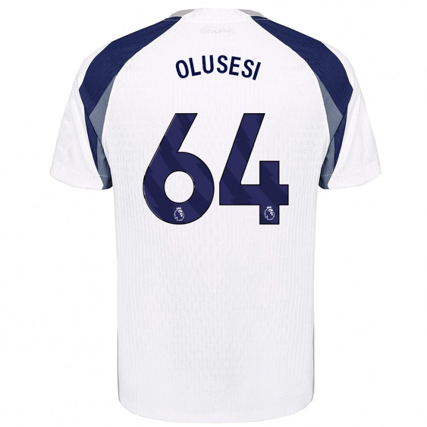 Danxen Kobiety Callum Olusesi #64 Biało-Granatowy Domowa Koszulka 2025/26 Koszulki Klubowe
