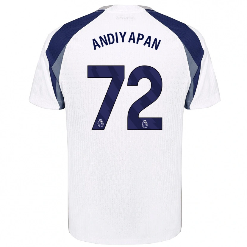 Danxen Kobiety William Andiyapan #72 Biało-Granatowy Domowa Koszulka 2025/26 Koszulki Klubowe