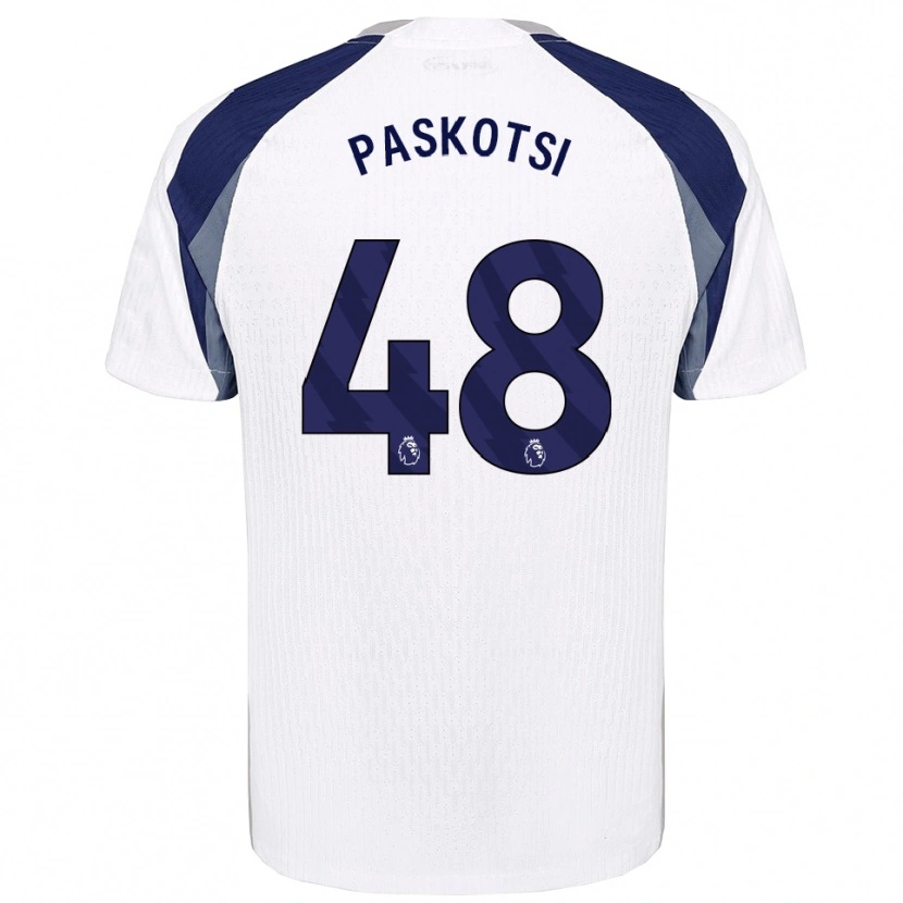 Danxen Kobiety Maksim Paskotsi #48 Biało-Granatowy Domowa Koszulka 2025/26 Koszulki Klubowe