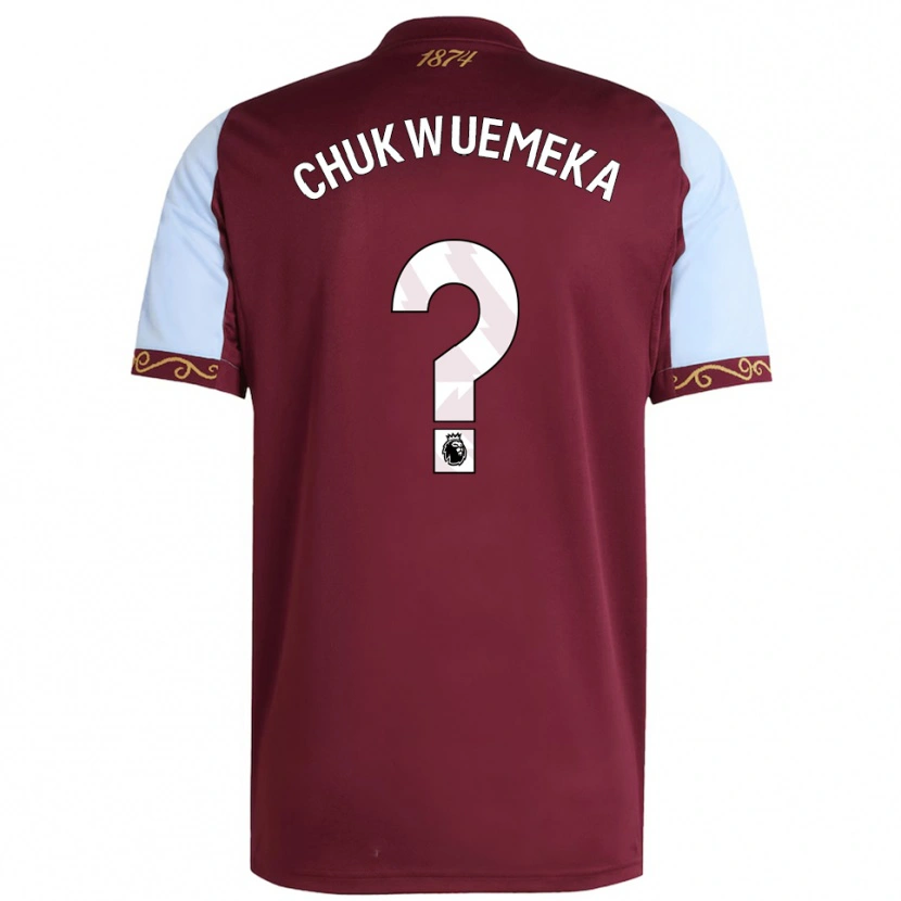 Danxen Kobiety Caleb Chukwuemeka #0 Burgundowo-Błękitny Domowa Koszulka 2025/26 Koszulki Klubowe