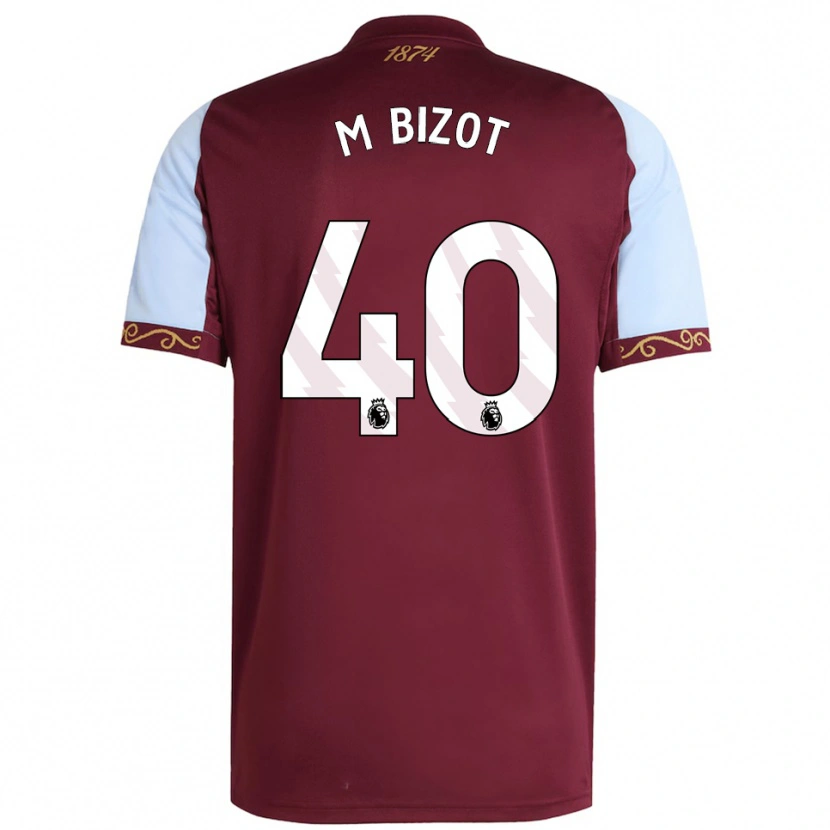 Danxen Kobiety Marco Bizot #40 Burgundowo-Błękitny Domowa Koszulka 2025/26 Koszulki Klubowe