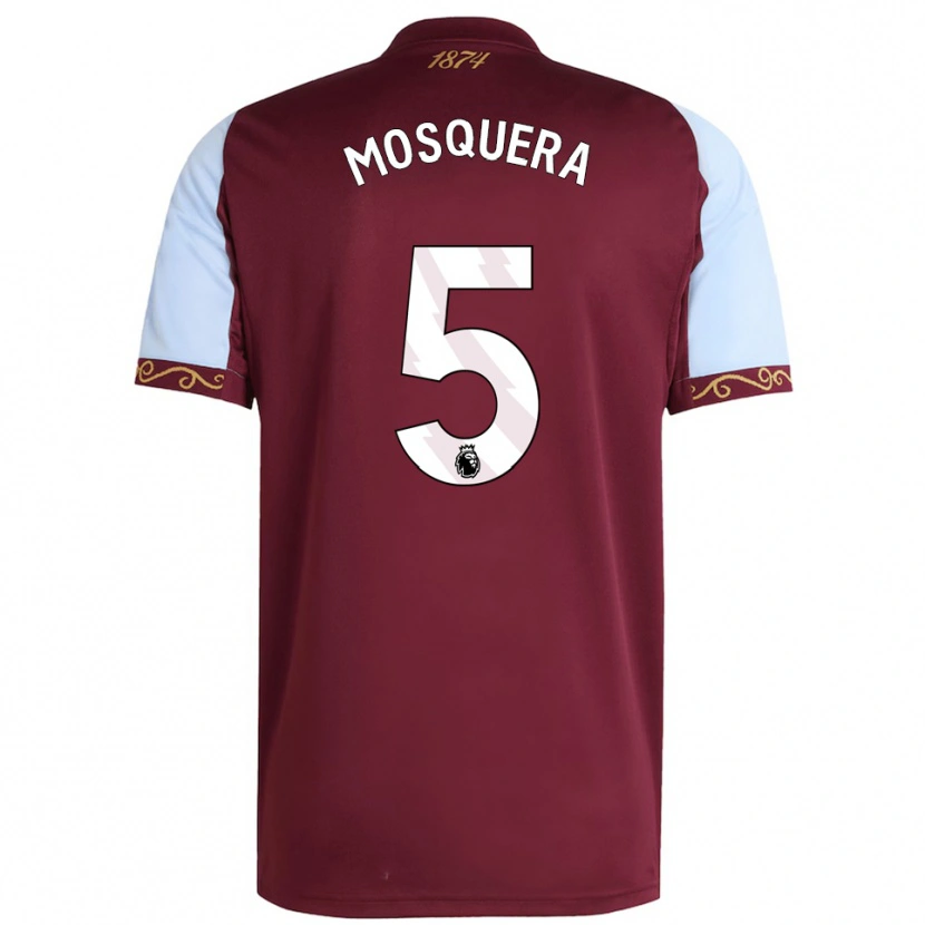 Danxen Kobiety Yeimar Mosquera #5 Burgundowo-Błękitny Domowa Koszulka 2025/26 Koszulki Klubowe