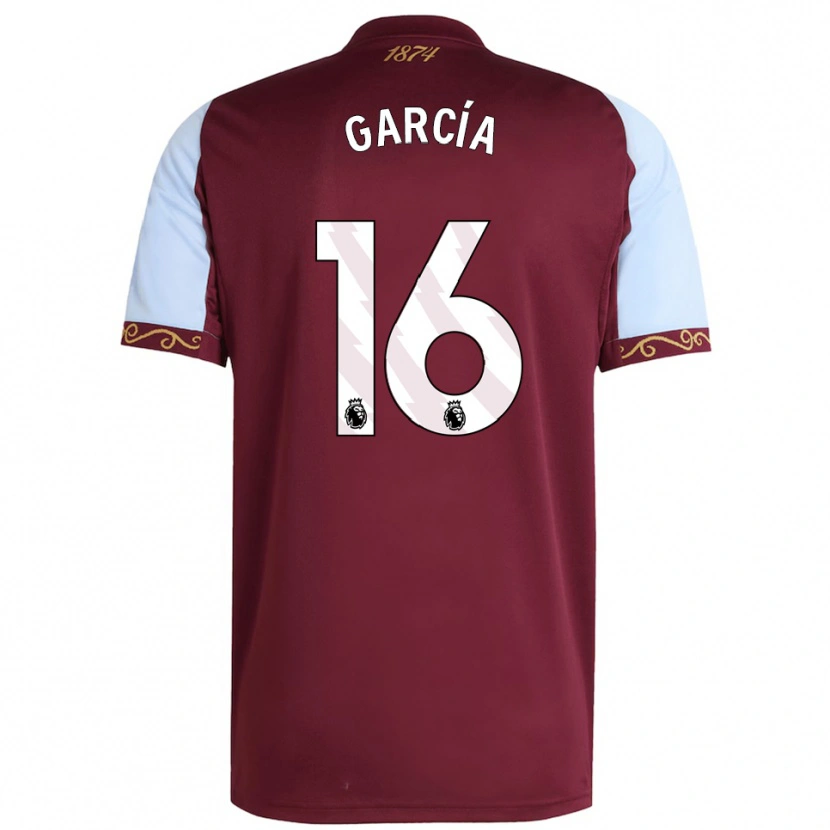 Danxen Kobiety Andrés García #16 Burgundowo-Błękitny Domowa Koszulka 2025/26 Koszulki Klubowe