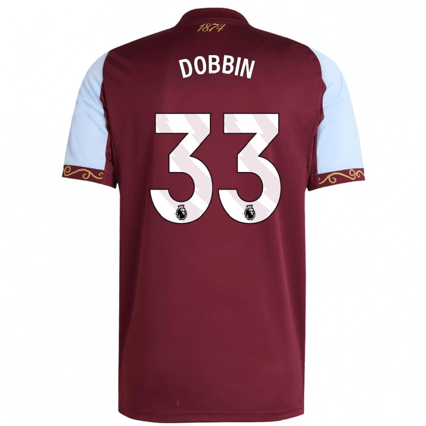 Danxen Kobiety Lewis Dobbin #33 Burgundowo-Błękitny Domowa Koszulka 2025/26 Koszulki Klubowe