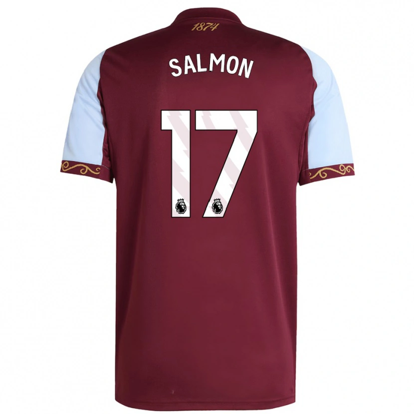 Danxen Kobiety Ebony Salmon #17 Burgundowo-Błękitny Domowa Koszulka 2025/26 Koszulki Klubowe