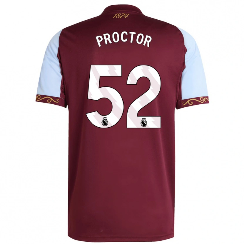 Danxen Kobiety Sam Proctor #52 Burgundowo-Błękitny Domowa Koszulka 2025/26 Koszulki Klubowe
