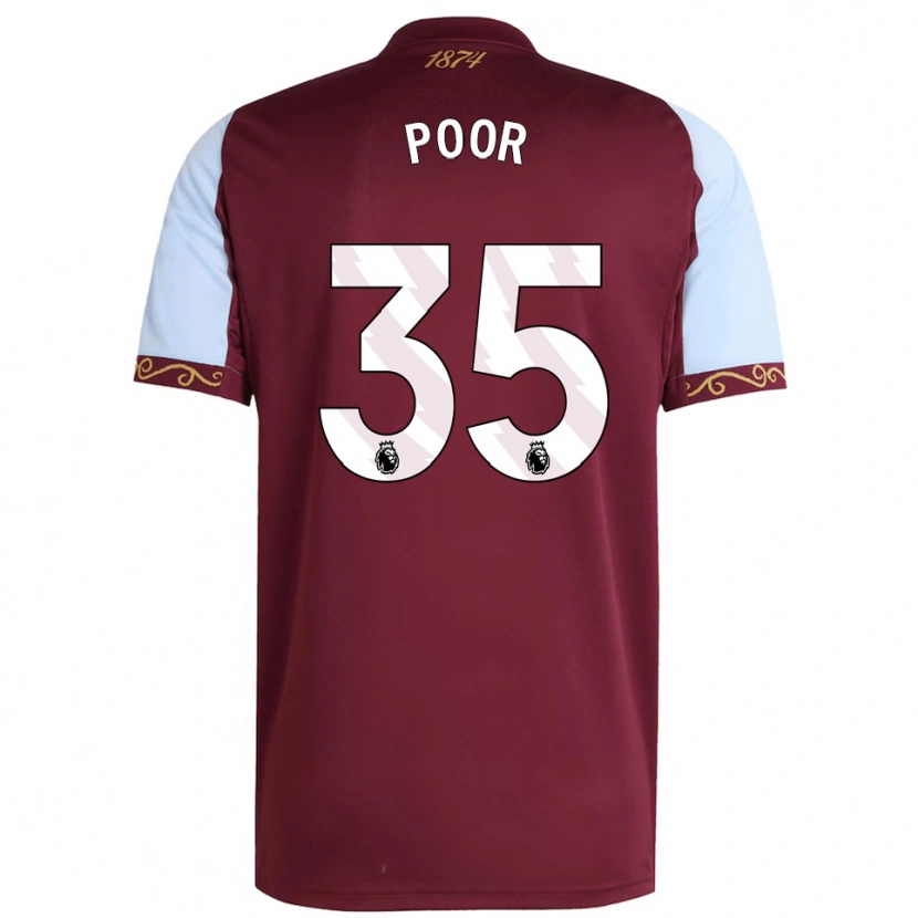 Danxen Kobiety Sophia Poor #35 Burgundowo-Błękitny Domowa Koszulka 2025/26 Koszulki Klubowe