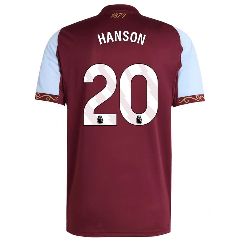 Danxen Kobiety Kirsty Hanson #20 Burgundowo-Błękitny Domowa Koszulka 2025/26 Koszulki Klubowe