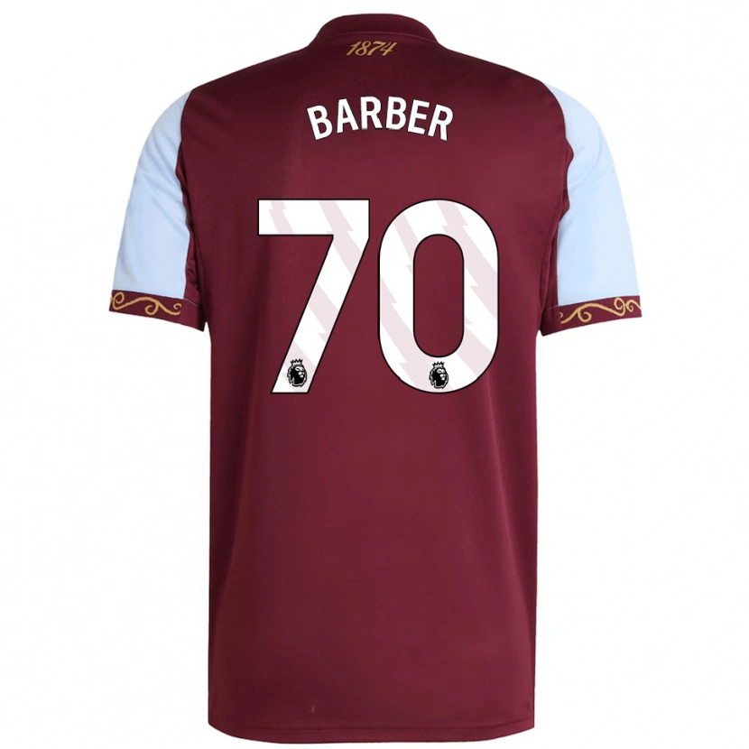 Danxen Kobiety Jayden Barber #70 Burgundowo-Błękitny Domowa Koszulka 2025/26 Koszulki Klubowe