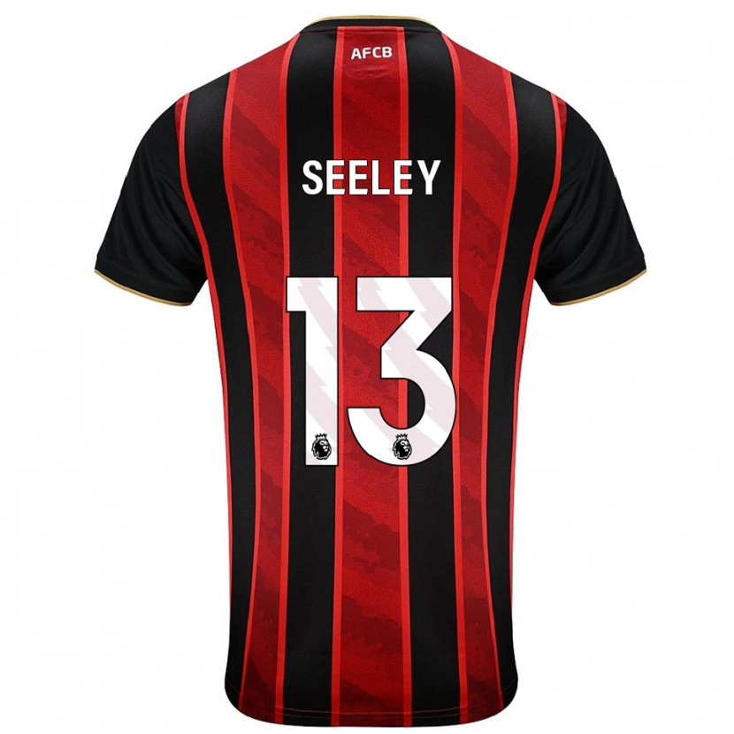Danxen Kobiety Will Seeley #13 Czerwono-Czarny Domowa Koszulka 2025/26 Koszulki Klubowe