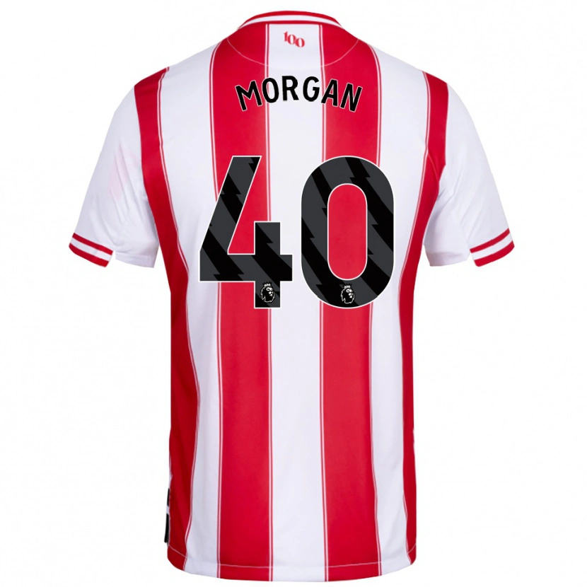 Danxen Kobiety Iwan Morgan #40 Czerwono-Biały Domowa Koszulka 2025/26 Koszulki Klubowe