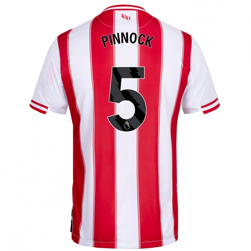 Danxen Kobiety Ethan Pinnock #5 Czerwono-Biały Domowa Koszulka 2025/26 Koszulki Klubowe