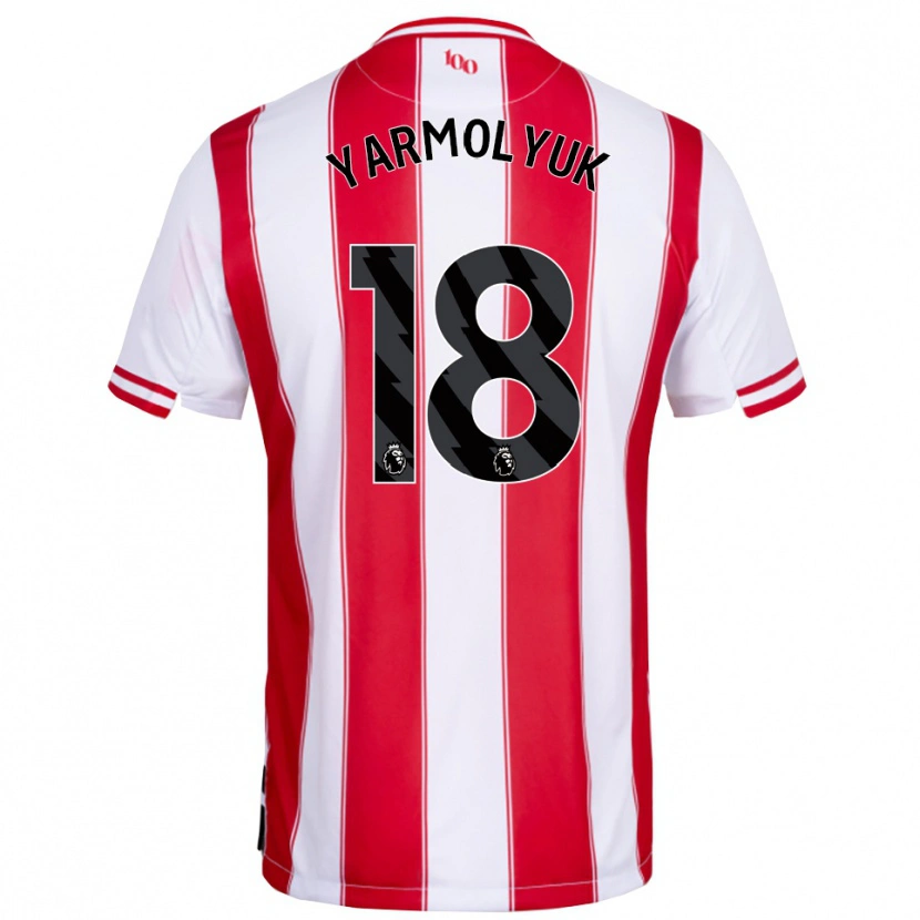 Danxen Kobiety Yegor Yarmolyuk #18 Czerwono-Biały Domowa Koszulka 2025/26 Koszulki Klubowe