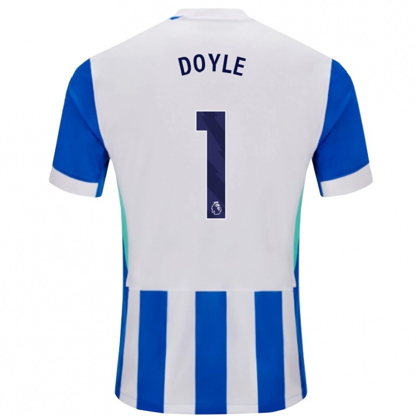 Danxen Kobiety Liam Doyle #1 Niebiesko-Biały Domowa Koszulka 2025/26 Koszulki Klubowe