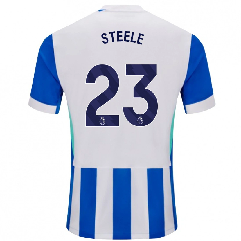 Danxen Kobiety Jason Steele #23 Niebiesko-Biały Domowa Koszulka 2025/26 Koszulki Klubowe