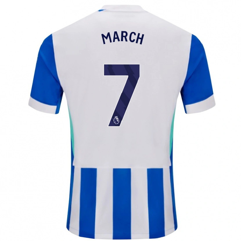 Danxen Kobiety Solly March #7 Niebiesko-Biały Domowa Koszulka 2025/26 Koszulki Klubowe